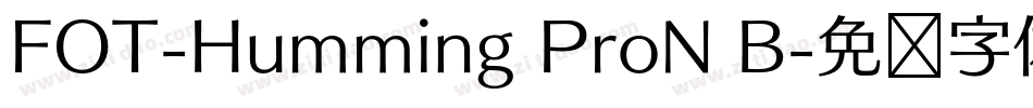 FOT-Humming ProN B字体转换